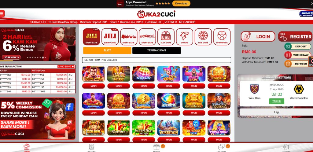 Suka2Cuci Official Casino Website